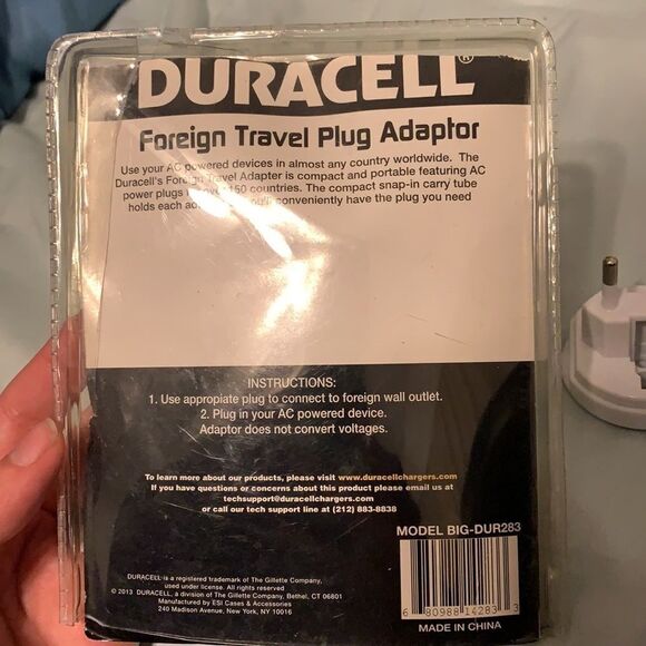 DURACELL Travel Plug In Adapter‎ - Picture 3 of 3